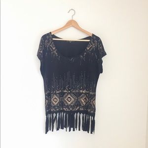 Miss Me fringe t-shirt